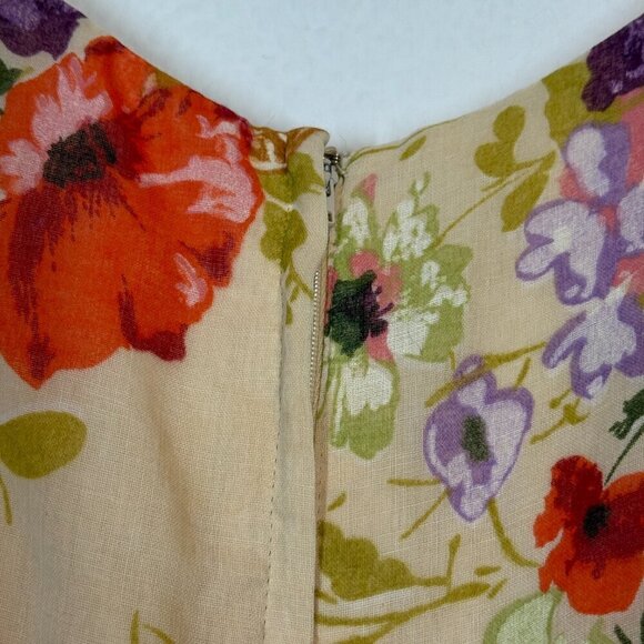Vintage 70s Jack Bryan Maxi Dress Floral Print Chiffon Party Summer Cocktail XS - Picture 14 of 16